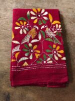 Kantha Stitch Blouse Material Wholesale (Maroon colour)