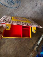Leather jewellery box (yellow) - Image 6