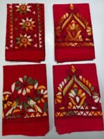 Bengal Kantha Work Blouses (red colour) 4PC - Image 4