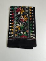 Kantha Stitch Blouse Piece for Ladies (Black multicolor)