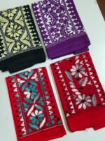 Handicraft Kantha Stitch Cotton Blouse Piece Material (4Pc) - Image 3