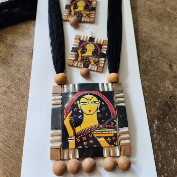 Terracotta jewellery Set for Women (Sticker Print)