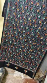 Kantha Woolen Shawl for ladies and girls (black) - Image 3