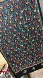 Kantha Woolen Shawl for ladies and girls (black) - Image 4