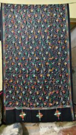 Kantha Woolen Shawl for ladies and girls (black)