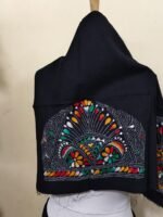 Kantha stitch Blouse piece (black) Multicolor Threads - Image 2