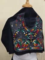 Kantha stitch Blouse piece (black) Multicolor Threads - Image 4