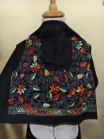 Kantha stitch Blouse piece For Women (black)