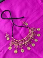 Brass Metal Handmade Necklace Set For Women Girls - Image 2