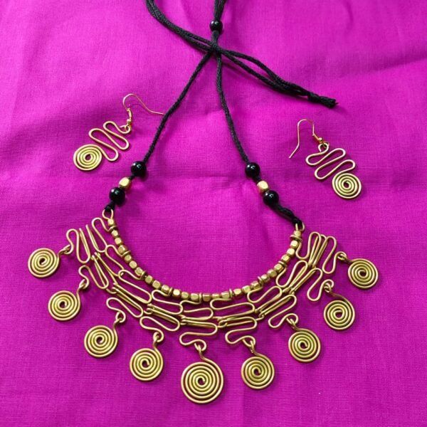 Brass Metal Handmade Necklace Set New For Women Girls