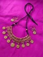 Brass Metal Handmade Necklace Set New For Women Girls - Image 3