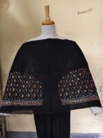 Kantha stitch Cotton Blouse piece (black colour) - Image 4