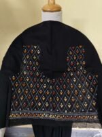 Kantha stitch Cotton Blouse piece (black colour) - Image 3