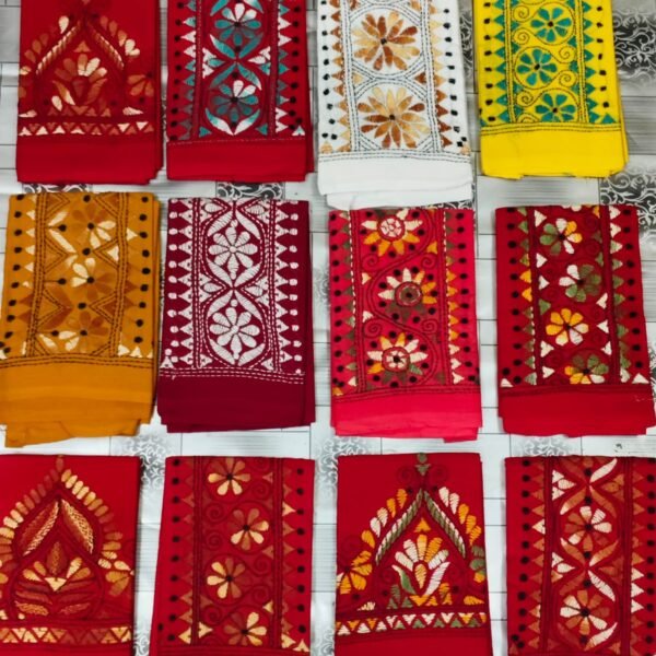 Unique Kantha Stitch Blouse Material Wholesale (12piece)