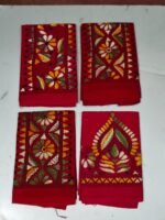 Hand work Kantha Stitch Blouse Piece Red for Ladies (Red)