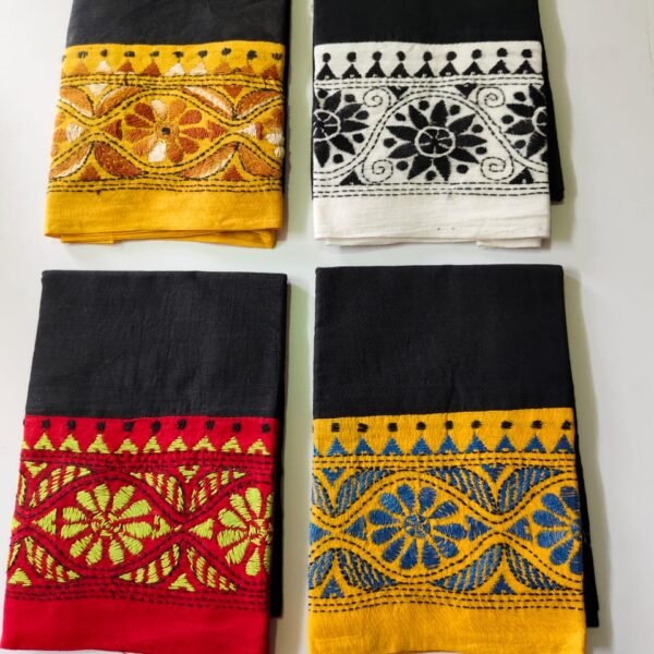 Embroidery dual color blouse piece 4 piec