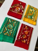 Hand work Kantha Stitch Blouse Piece for Ladies (Colour - Red) - Image 2