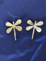 Handmade Brass Dragonfly Earrings – Artisan Metal Jewellery - Image 4