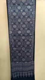 Ajrakh Mashru Modal Silk Hand Block Stole For Women