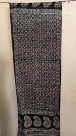 Ajrakh Modal Silk Stole Dupatta Hand block for Women