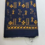 Kantha stitch Cotton Blouse piece For Women