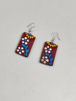 Terracotta earrings black colour - Image 2