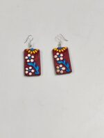 Terracotta earrings black colour - Image 3
