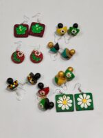 Terracotta earrings Multi colour (quantity 8 Set) - Image 3