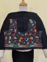 Kantha stitch Blouse piece For Women (black)