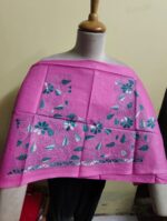 Handicraft Kantha Stitch Cotton Blouse Piece Material (pink colour)