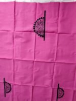 fabric print blouse material (Pink)