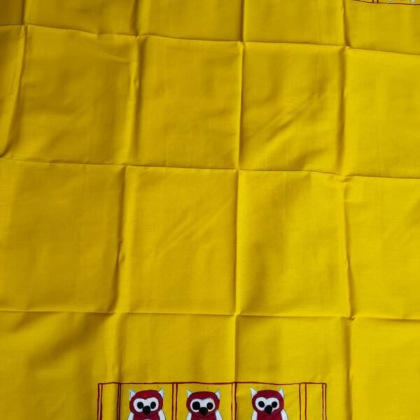 fabric print blouse material (Yellow)