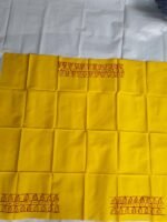 Cotton fabric print blouse material (Yellow) - Image 2