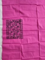 fabric print blouse material – Floral Motif (Pink) - Image 3