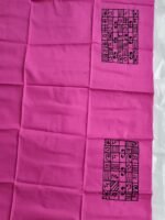 fabric print blouse material – Floral Motif (Pink) - Image 2