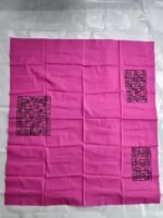 fabric print blouse material – Floral Motif (Pink)