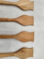 Handmade wooden cooking spoons are safe, scratch-free