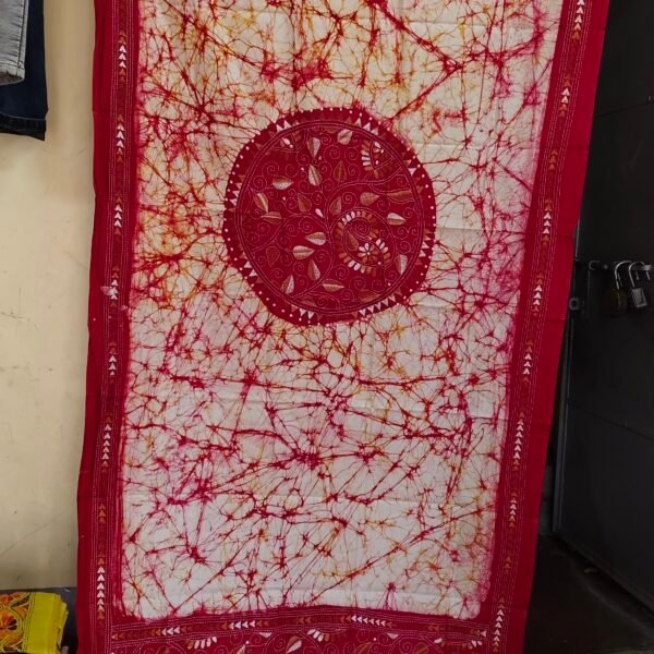Kantha batik dupatta embroidery kantha stitch