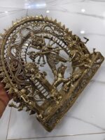 Tarang Arts Brass Dhokra Arts Durga Plate Idol - Image 6
