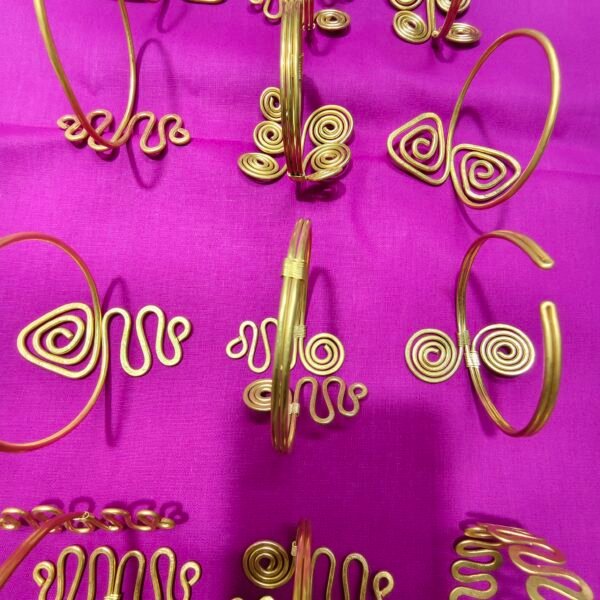 Shantiniketan Brass Hand bracelet wholesale (Quantity 12 Piece)