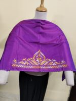 Silk Kantha Stitch Blouse Piece (Purple)