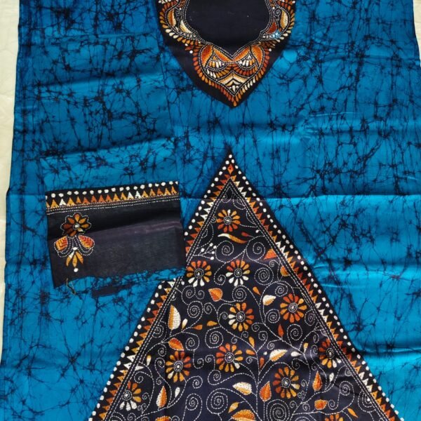 Kantha Stitch Batik Salwar Suit