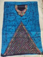 Kantha Stitch Batik Salwar Suit (Deep Sky Blue) - Image 6