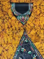 Kantha Stitch Batik Salwar Suit (yellow) - Image 2