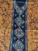 Kantha Stitch Batik Salwar Suit (yellow & black) - Image 3