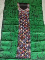 Kantha Stitch Hand Batik Salwar Suit (Green colour ) - Image 5