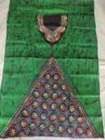 Kantha Stitch Hand Batik Salwar Suit (Green) - Image 5