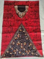 100% Cotton Kantha Batik Salwar Suit (Red) - Image 5