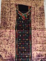 Handcraft Kantha Batik Salwar Suit Piece (Pale Chestnut) - Image 2