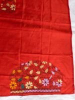 Premium Silk Kantha Stitch Blouse Piece (Red) - Image 7